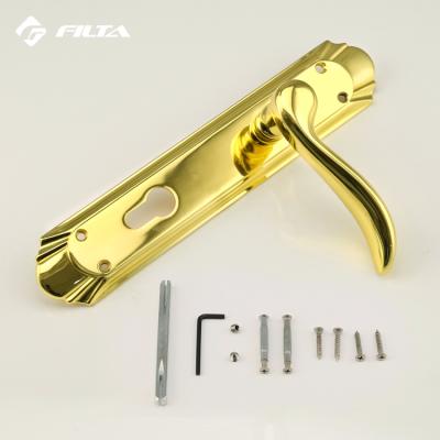 China New modern design door handle patent hot sale high quality wood panel door handle lock,garage door handle lock for sale