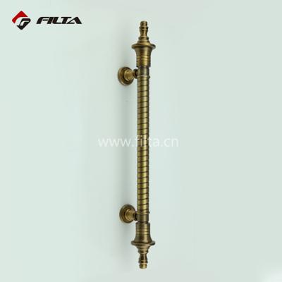 China Antique Luxury Long Antique Coffee Door Large Pull Handle Handle Manufacturer for sale