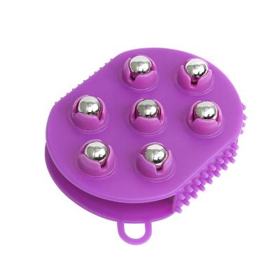 China Plastic Body Rose Color Massage Brush Gloves Cleaning,Massage, Body Relax for sale