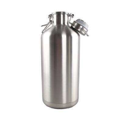 China 100% BPA Free Durable Stainless Steel Beer Growler With Straw Non Toxic for sale