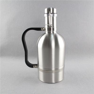 China 2L Personalized Stainless Steel Beer Growler Bottles , Custom Beer Bottles for sale