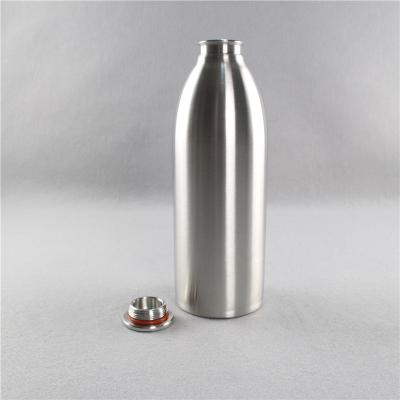 China Single Wall CO2 Bottle Beer Growler Bottles 64 Oz / 128 Oz With CE SGS Certificate for sale