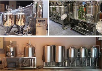 China Electric Heating Draft Home Beer Brewing Equipment With PID Control Cabinet for sale