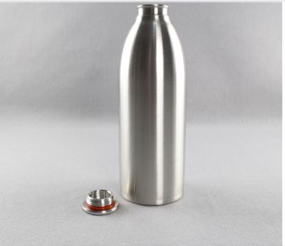 China Eco Friendly  Beer Growler Bottles 1 Liter Copper Bottle Ss 304 Single Wall for sale