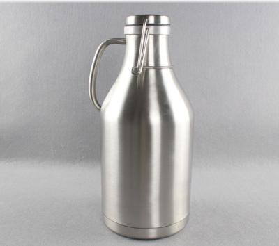 China Silke Screen Custom Engraved Growlers Metal Growler With CE Certification for sale