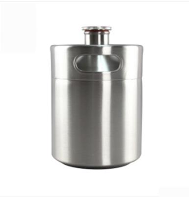 China 2L Single Wall Stainless Steel Mini Keg 60Oz Metal Beer Keg ISO Certificate for sale