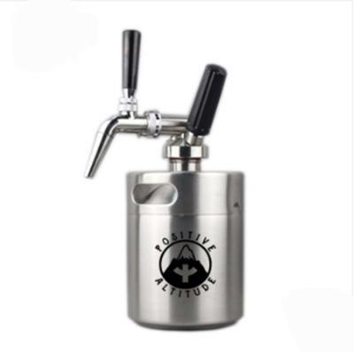 China 2L 4L 5L Stainless Steel Growler Keg Nitro Cold Brew Coffee Keg System 30 Psi for sale