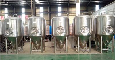 China 220V 50Hz Bbq Pub Beer Production Equipment 60 Degree Conical Bottom for sale