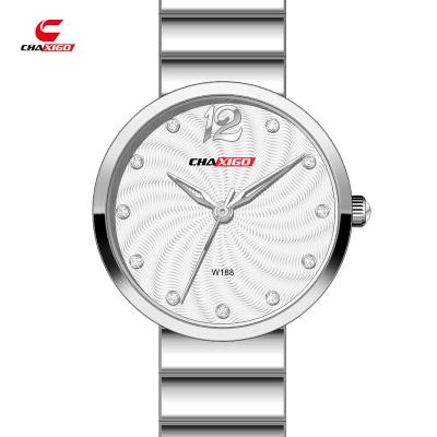 China Chaxigo 2022 Custom Logo Waterproof Round Dial Lady Fashion Quartz Watch Manufacturer for sale