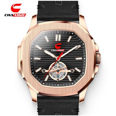 China Complete calendar chaxigo 2021 hot sale men watch support OEM customization watches leather wristwatches low price for sale