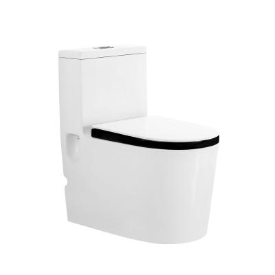 China Double-Flow Sanitary Ware Bathroom Set One Piece Cover Cheap Price White Ceramic Toilet Seat Lavatory John Latrine for sale