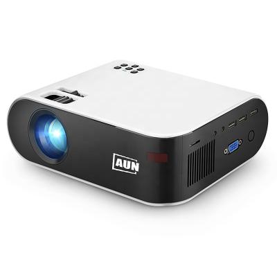 China 3D Element [Amazon Hot 480P Projector] AUN MINI Projector W18, Portable LED Home Theater for 1080P Video Beamer, Cheapest, High Quality for sale