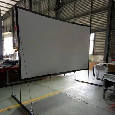 China Projector Stand Projection Screen Pull Down Brackets 16: Indoor Easy Foldable 9 Flash Projection Screen 120 Inch for sale