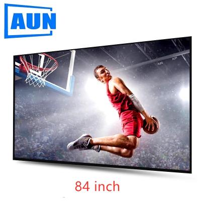 China Wholesale Projector Screen 16:9 Drop Shipping 84 Inch Wall Mounted Projector Screen For 4K 3D Customization Logo for sale