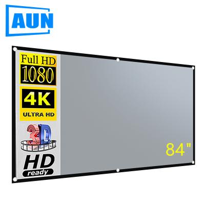 China Wholesale Wall Mounted ALR Screen 84 Inch Metal Anti-light Projector Screen 16:9 Projection For Home Theater for sale