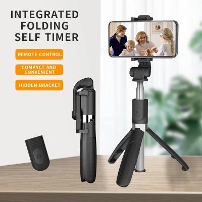 China Mini Portable Wholesale Full Color Folding Tripod Selfie Stick, Foldable Blue-tooth Wireless Selfie Stick, Flexible Selfie Stick Monopod for sale