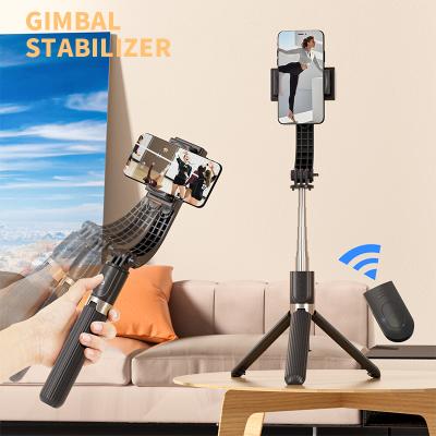 China Portable Mini Folding Hot Selling Gimbal Stabilizers, Mobile Phone Selfie Stick Holder Adjustable Selfie Holder, Buleteeth Selfie Stick for sale