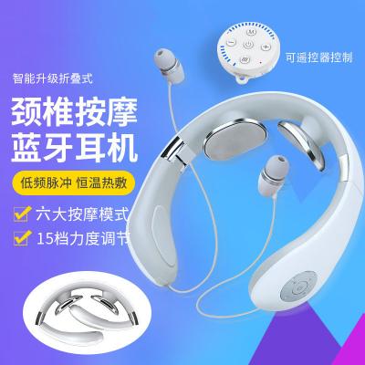 China Portable Multifunctional Neckband Earbuds Earbuds EJ474148 BT Sports Music Earplugs Folding Storage With Smart Shoulder Neck Massager for sale