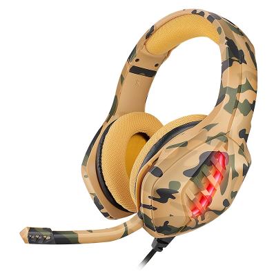 China Professional Hunterspider V1 Bass Surround Earphone Stereo Magnetic Earbuds Neckband Gaming Headset Colorful Light Up Luminous Gamer Headphones for sale