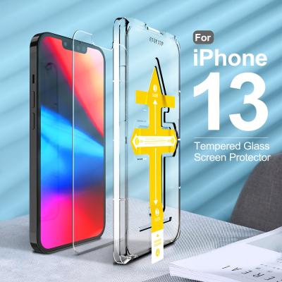 China 3Pack OEM High Clear Film Screen Glass Protector With Caliber For iphone 11 Tempered Glasses With Frame For iphone 13 Screen Protector for sale