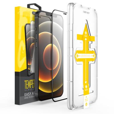 China High transparent for iphone screen protector with install tray tempered glass with frame for iphone 13 ultra samsung s21 screen protector for sale