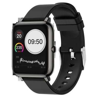 China Answer Call Men Women Fitness Tracking Luxury Smart Square Silicone Wristband Display Screen Sports Watch Android Smartwatch for sale