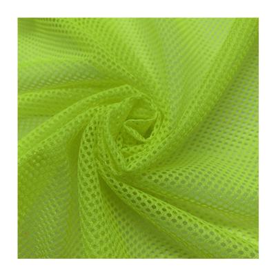 China Breathable 100% Polyester Shape Hex Mesh Fabric For Luggage Bag School Uniform for sale