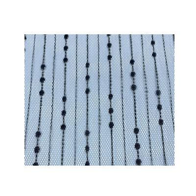 China New style pure silver 100% yarn stitch pattern embroidery polyester lace fabric for girl's skirt for sale