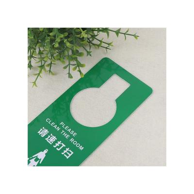 China paper & Good Quality Factory Price Custom Portable Die Cut Cardboard PVC Do Not Touch Door Plate Printing Sign for sale