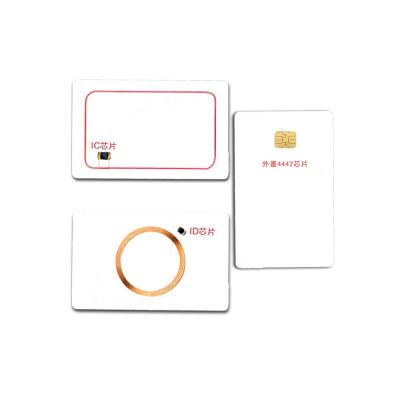 China New Product Waterproof/Waterproof Nfc Silk Inkjet Printable Steel Contact Cards Blank With Chip Magnetic Blank Cards for sale