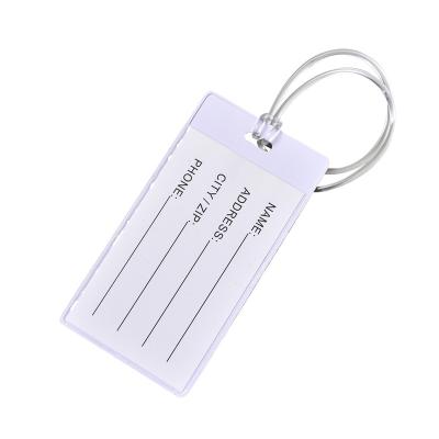 China Wholesale Personalized Decoration Custom Printed Blank PVC Luggage Tag Durable Gift for sale