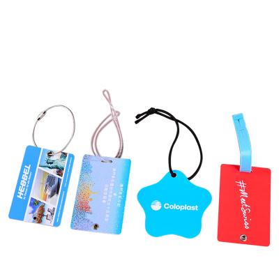 China Decoration Premium Durable Material Suitcase Travel Hotel Sublimation Plastic Luggage Tag for sale