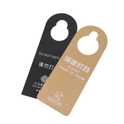 China High Quality Durable Plastic Door Hanging Card Do Not Touch Sign Hotel Room Hanger for sale