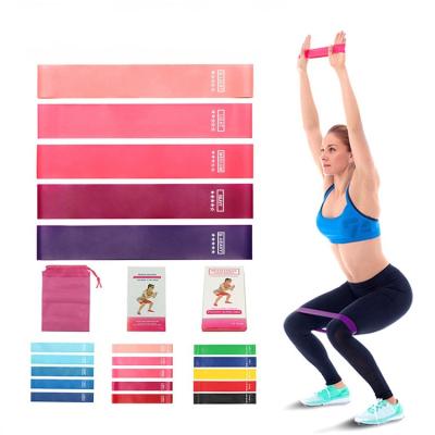 China Band Yoga Training Fitness Gum Exerciser Gym Strength Resistance Bands Custom Logo Yoga Gym Exercise Booty Hip Cloth Bag Customized for sale