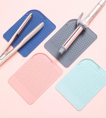 China CLASSIC Silicone Station Heat Resistant Styling Mat For Hair Irons Flat Iron Straightener Pad Iron Hair Curling for sale