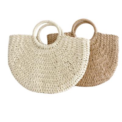 China Large Women Handwoven Straw Beach Bag Tote Boho Bohemian Summer Bags for sale