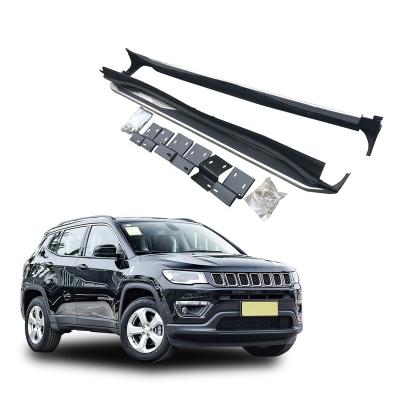 China Auto Exterior Accessories Hot Selling Auto Exterior Accessories Fixed Pitch Side Car Running Board Offroad Step For Jeep Compass 2017 2018 2019 for sale