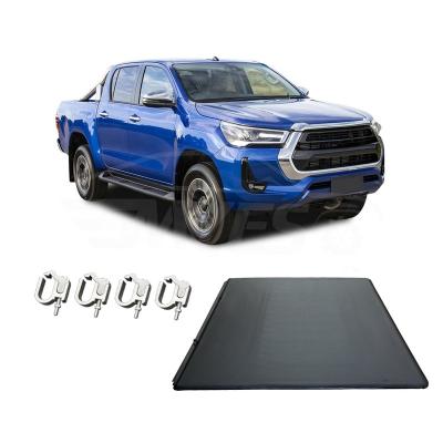 China No Drill Installation Custom Pickup Covers Waterproof 5.5FT 6.5FT 5.1FT 6.2FT Soft Electric Truck Bed Roll Tonneau Cover For Toyota Tundra for sale