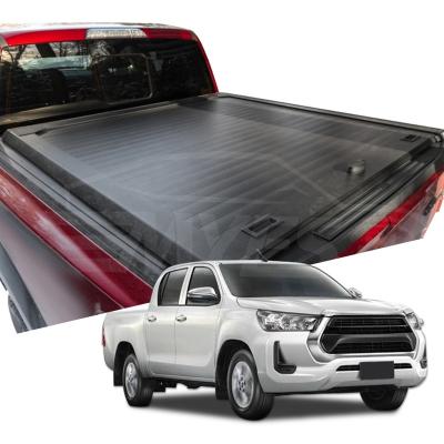 China Locking Factory Supply Aluminum Alloy Retractable Locking Hard Type 6.5' Bed Roll Up Tonneau Cover For Tundra for sale