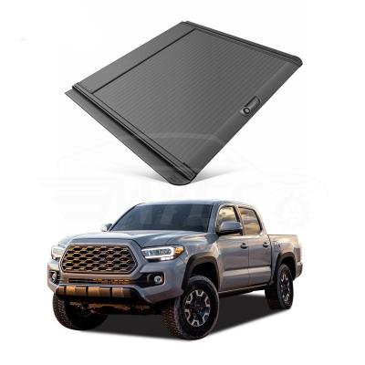 China Locking Aluminum Alloy Waterproof Locking Roll Cover Roll-Up Truck Bed Covers Pickup Tonneau Cover For Tundra for sale