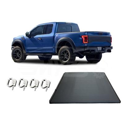 China No Drill Installation Waterproof Vinyl Roll Up Soft Tonneau Cover Pickup Bedspread For Ford F-150 F-250 F-350 5FT 6.5 FT 6.75FT for sale