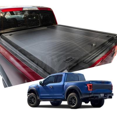 China Locking Bare Retractable Hard Type 4x4 Aluminum Alloy Roller Shutter Tonneau Bed Cover For 2005-2007 Ford F-250 F150 for sale