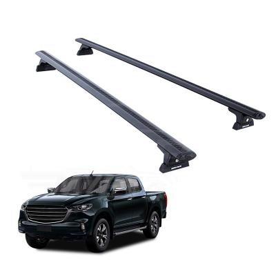 China Wholesale Aluminum Bracket Universal Adjustable Pickup Truck Aluminum Alloy Roof Rail Auto Parts Basket Roof Car Luggage Roof Bar for sale