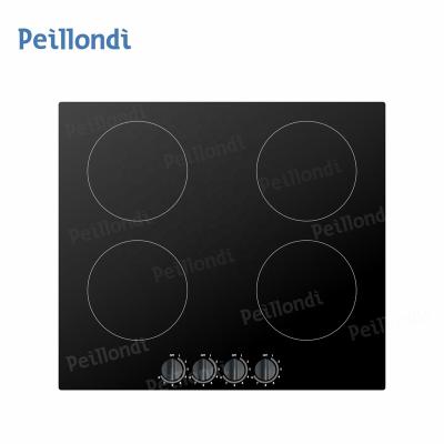 China Hotel CB and CE Home Appliance 4 Burner Induction Hob with Knob Control for sale