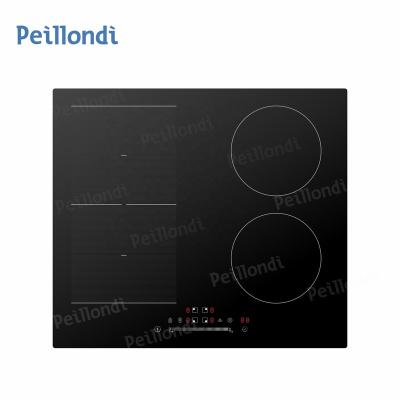 China Hotel Built-in CB CE 4 Burner Induction Hob Cooker For Kitchen Appliance for sale