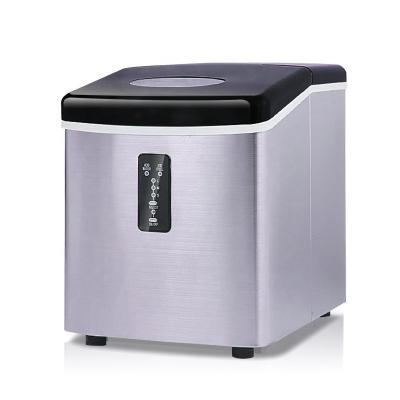 China Mini 15kg domestic and commercial ice maker 9 ice grid anti fingerprint stainless steel ice cream machine for sale