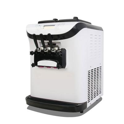 China Newly designed touch screen controlling mini single head table top arc soft ice cream machine for home and commercial use for sale