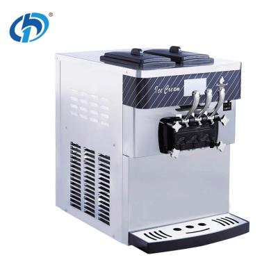 China Table Top Soft ServeAutomatic Ice Cream Machine Three Flavors Commercial Catering Te koop