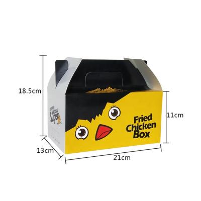 China Custom Paper Quick Roast Disposable Fried Chicken Take Out Food Grade Food Packaging Boxes for sale