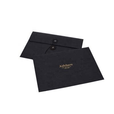 China Recyclable Custom Logo Hot Stamping Document Bag Information Bag Kraft Paper Envelopes for sale